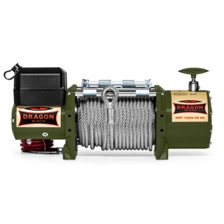 Wyciągarka Dragon Winch DWT 12500 HD EN – 12V/24V, 5668 kg, lina stalowa 30 m